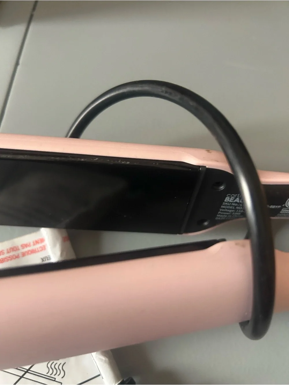 Pink Ceramic Hair flat iron Smooth Finish
